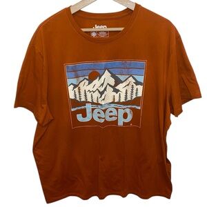 JEEP Logo Mens Mountain Scene Tee